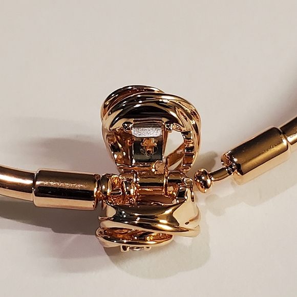 Authentic NEW Pandora Pandora Moments Encircled Clasp Bangle 14KRGP CZ - Picture 9 of 12